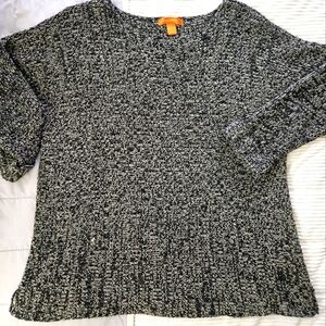 Joe Fresh Cozy Black and White Knit Sweater Size Large